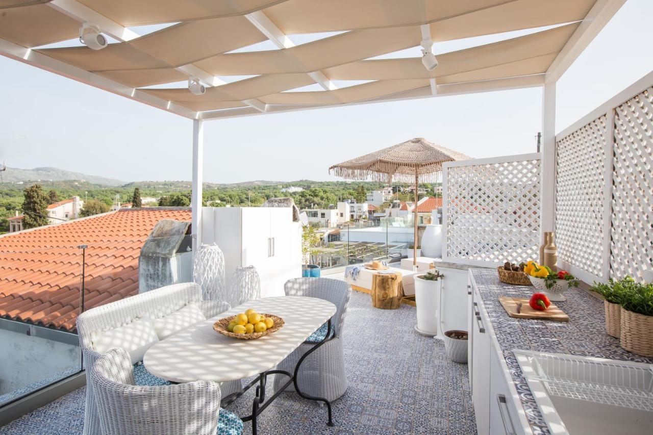 Stema Luxury Escape, Rooftop Jacuzzi & Panoramic Views Atsipopoulo Dış mekan fotoğraf